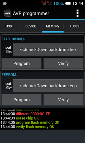 AVR programmer Screenshot 3
