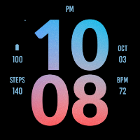 Big Red Blue Sky Watch Face