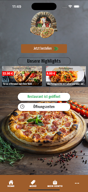 Pizza Maxi Holzofen Pizza Screenshot 0