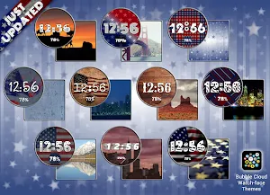 USA Flags watchface theme pack Screenshot 1