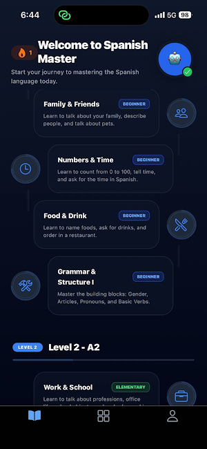 Learn Spanish offline Screenshot 0