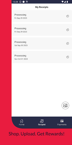 Receipt: Earn online Screenshot 1