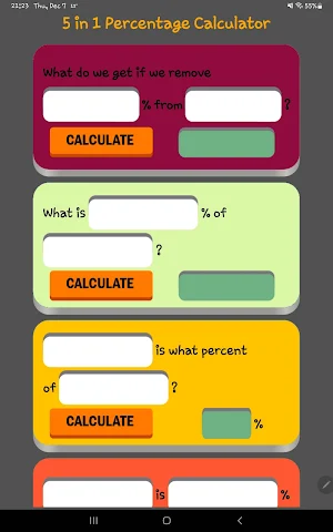 5-in-1 Percentage Calculator Screenshot 2