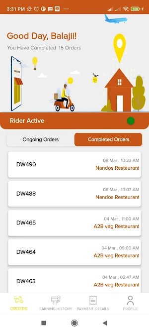 JustBiryani Rider Screenshot 2