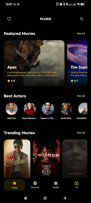 Filmzie – Movies & TV Screenshot 1