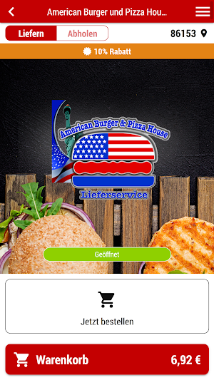American Burger & Pizza House Screenshot 0