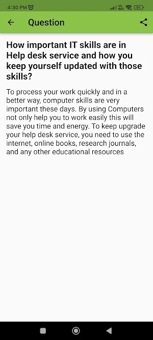 Help Desk Interview Question Screenshot 3