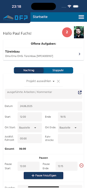DFP Connect Screenshot 2