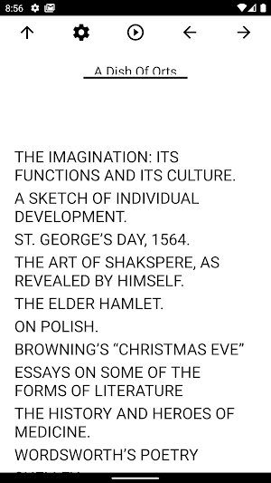 Book, A Dish Of Orts Screenshot 0