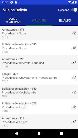 Vuelos Bolivia Screenshot 2