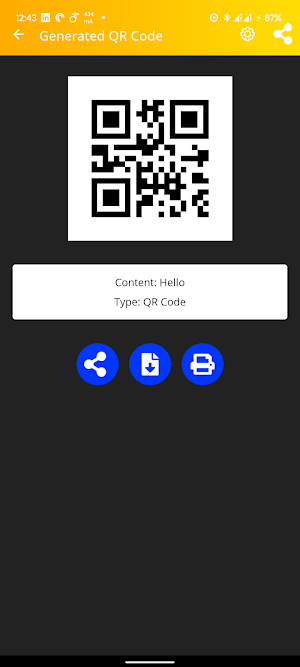 QR Bar Scanner & Generator Screenshot 2