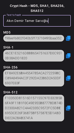 CryptHash - Hash Text Screenshot 1