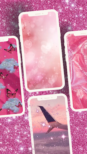 Pink Glitter Live Wallpaper Screenshot 2