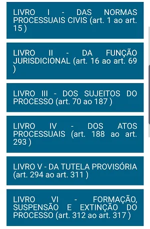 Código de Processo Civil cpc Screenshot 1