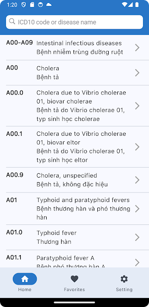 ICD10 Dictionary Screenshot 0