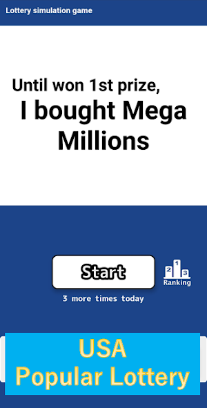 Until won 1stPrize,I bought MegaMillions-Simulator Screenshot 0