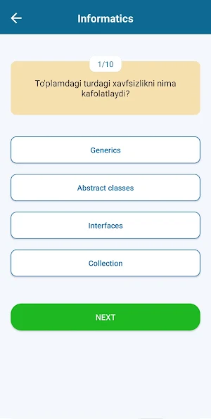 Quis app Screenshot 2