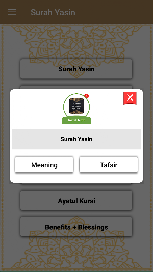 Surah Yasin, Ar-Rahman, Ayatul Kursi (English) Screenshot 2