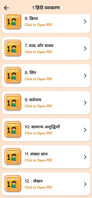 Class 1 Hindi Grammar Vyakaran Screenshot 2