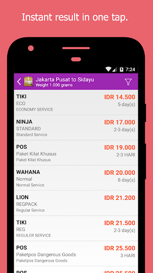 RajaOngkir: Ongkos Kirim dan Cek Resi Lengkap Screenshot 1