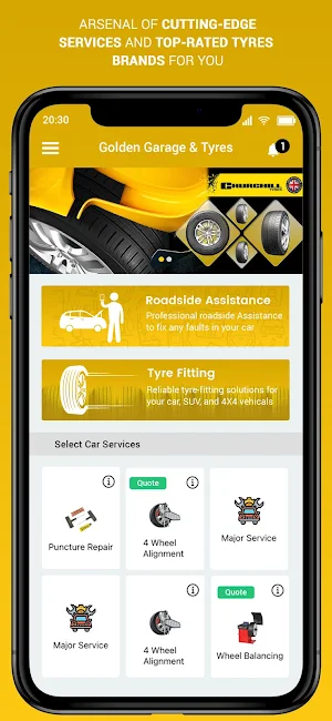 Golden Garage & Tyres Ltd Screenshot 0