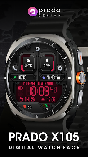 PRADO X105 Digital Watch Face Screenshot 1
