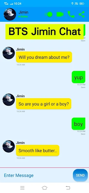 BTS Messenger Chat Simulator Screenshot 0
