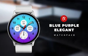 Blue Purple Elegant Watch Face Screenshot 0