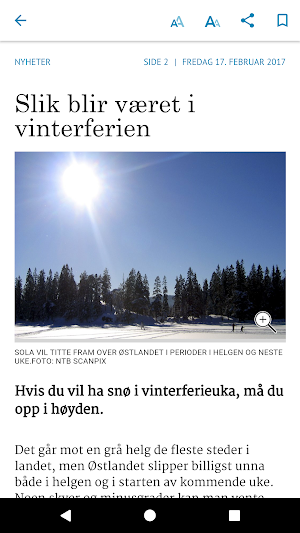 Kragerø Blad Vestmar eAvis Screenshot 2