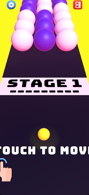 Rolling Colorful Ball Screenshot 0