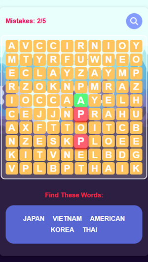 Word Search Game Screenshot 1
