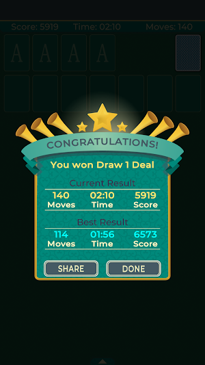 Solitaire Klondike classic. Screenshot 3