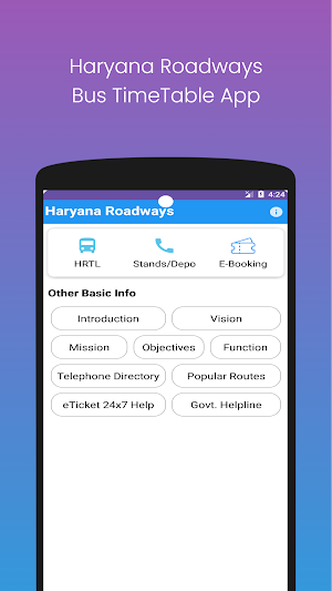 Haryana Roadways Bus Timetable Screenshot 0
