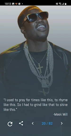Meek Mill Quotes and Lyrics Screenshot 1