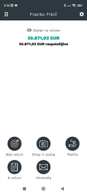 Mobilna banka m@HIP Screenshot 1