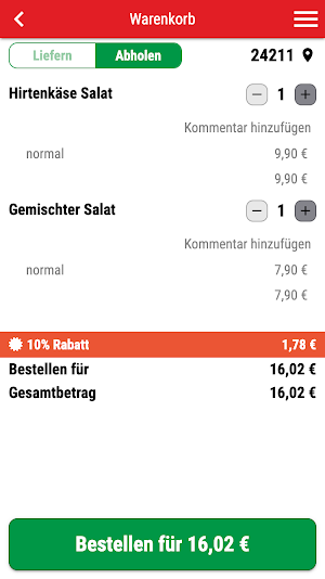 Vivaldi Pizza Service Screenshot 1