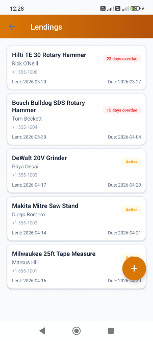 Tool Tracker - Lending Log Screenshot 3