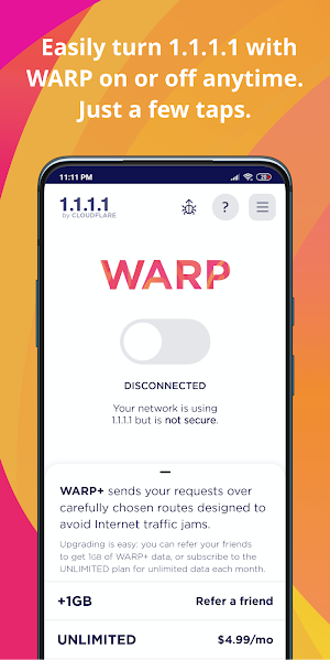 1111 VPN Proxy - VPN Lite Screenshot 0