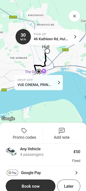 RTH Chauffeurs Screenshot 2