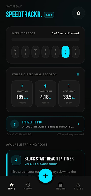 SpeedTrackr Sprint & Jump Screenshot 0