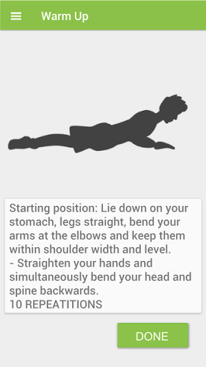 Stretching training Screenshot 3
