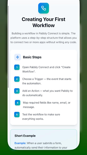 Pabbly Connect AutomationGuide Screenshot 0