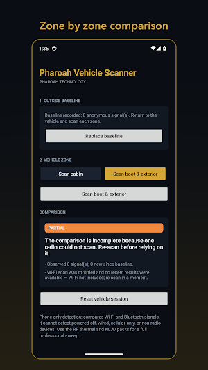 Pharoah Vehicle Scanner Screenshot 2