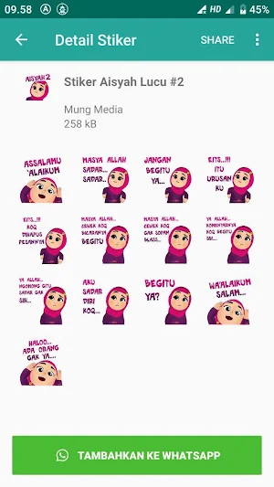 Stiker WA Islami Lengkap (WAStickerApps) Screenshot 1