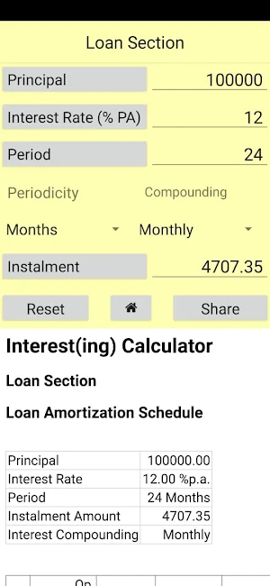 Interest(ing) Calculator Screenshot 1