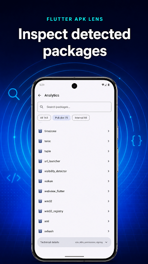 Flutter APK Lens Screenshot 2