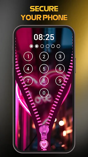 Zipper Lock Screen Screenshot 2