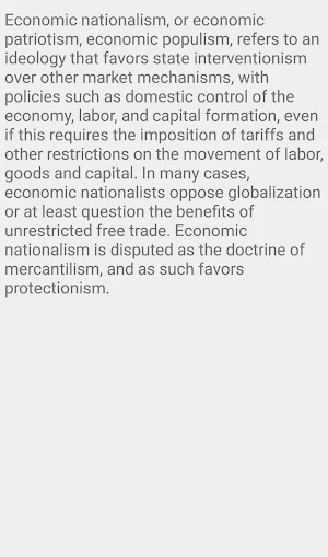 Economic nationalism Screenshot 1