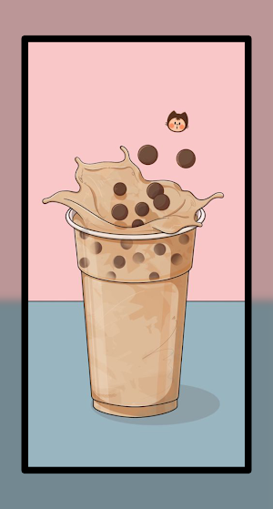Boba Milk Tea Wallpaper HD Screenshot 1