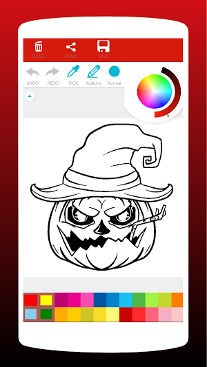 Horror Halloween Coloring Book Screenshot 0